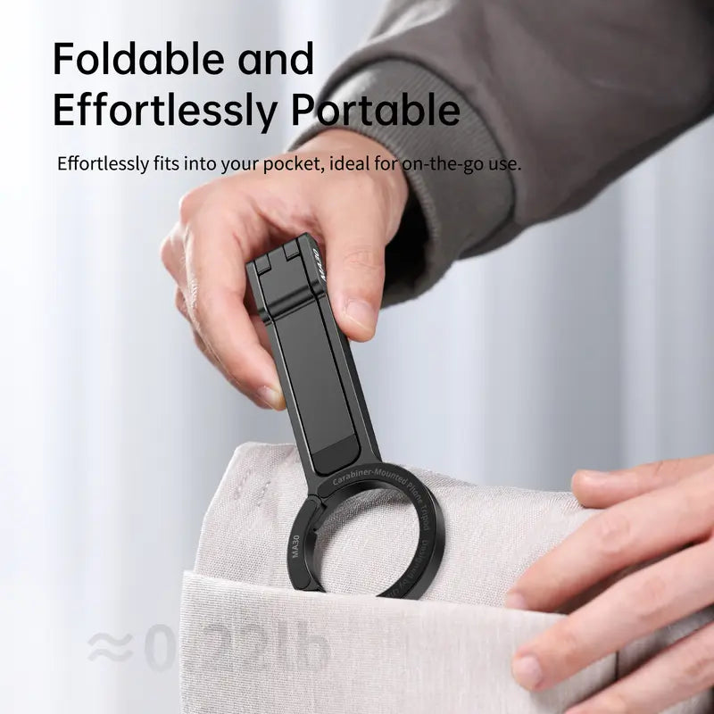 Ulanzi MA30 Magnetic Phone Tripod – MagSafe Compatible, Foldable Aluminum Grip