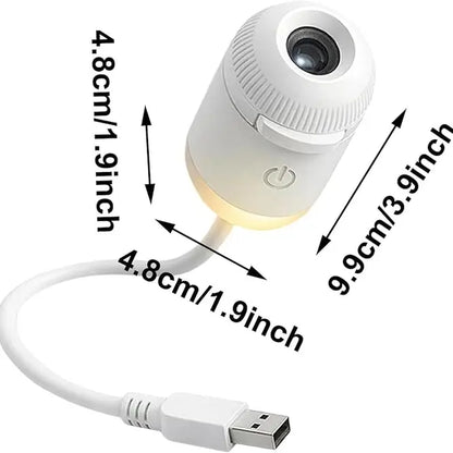 Galaxy Projector Night Light – 2-in-1 Starry Sky Projection & Warm Light, USB Powered