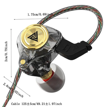 Wired In-Ear Earphones with Mic – Hi-Fi Stereo Sound, Noise Isolating