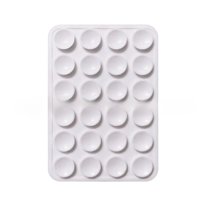 Double-Sided Silicone Suction Phone Holder – Hands-Free Mount for Mirrors & Tiles