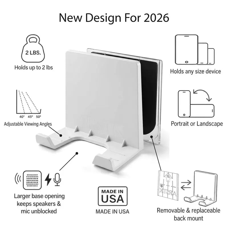 Airstik Glass Mount Phone & Tablet Holder – Reusable, Made in USA