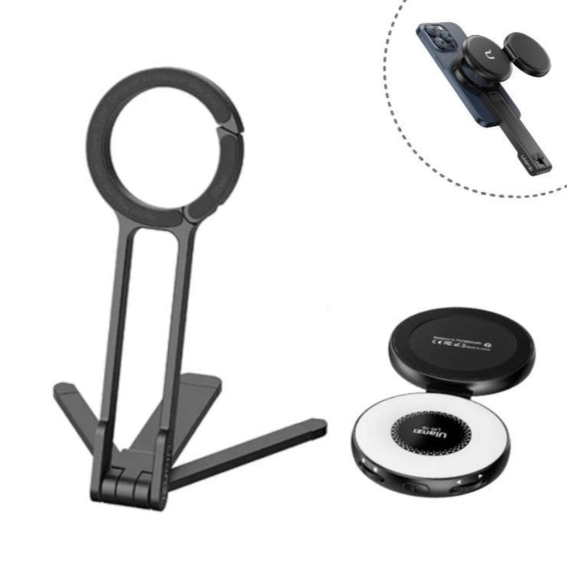 Ulanzi MA30 Magnetic Phone Tripod – MagSafe Compatible, Foldable Aluminum Grip