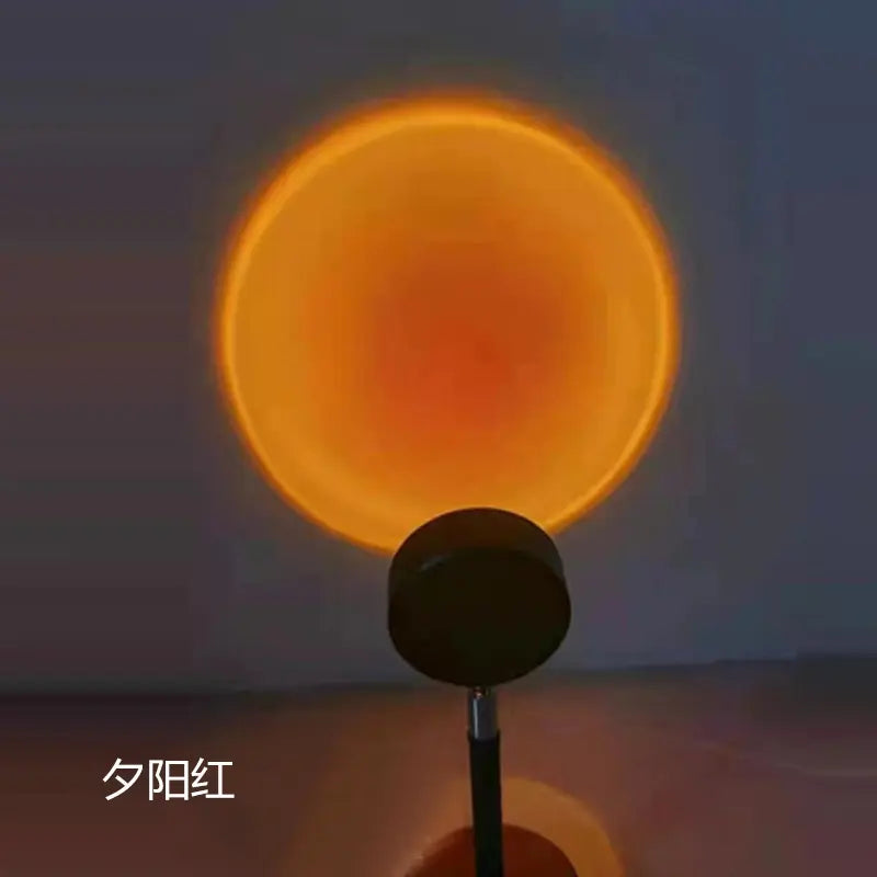 RGB Sunset Projector Lamp with Remote – 180° Adjustable, 4 Light Modes