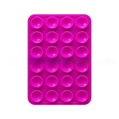 Double-Sided Silicone Suction Phone Holder – Hands-Free Mount for Mirrors & Tiles