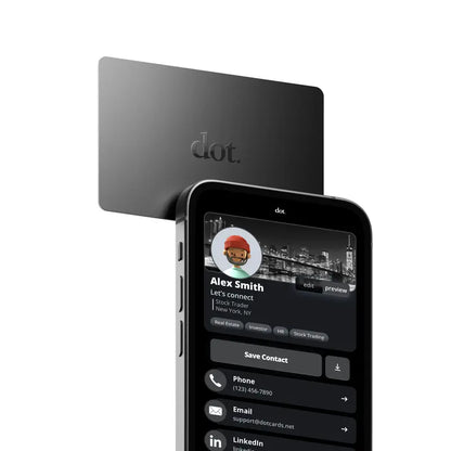 Dot. NFC Digital Business Card – Tap or Scan to Share, No App Needed