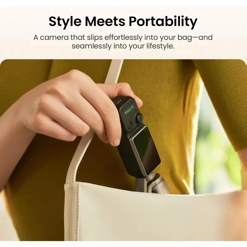 Xtra Muse Pocket Gimbal Camera – 1-Inch Sensor, 4K 120fps