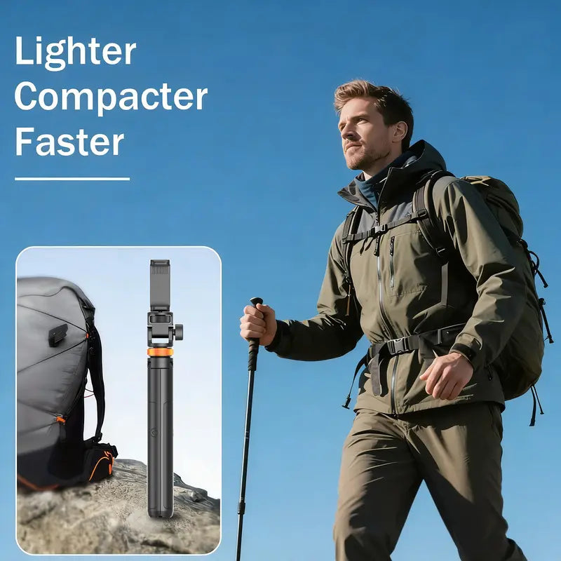 61" Selfie Stick Tripod with Wireless Remote – Aluminum, Extendable Phone Stand