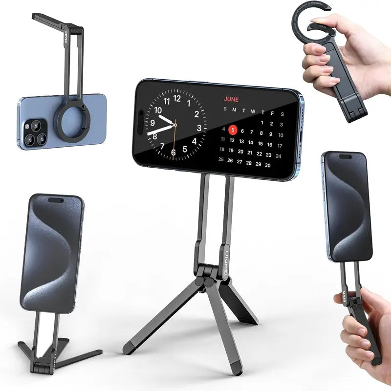 Ulanzi MA30 Magnetic Phone Tripod – MagSafe Compatible, Foldable Aluminum Grip