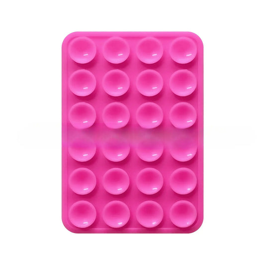 Double-Sided Silicone Suction Phone Holder – Hands-Free Mount for Mirrors & Tiles