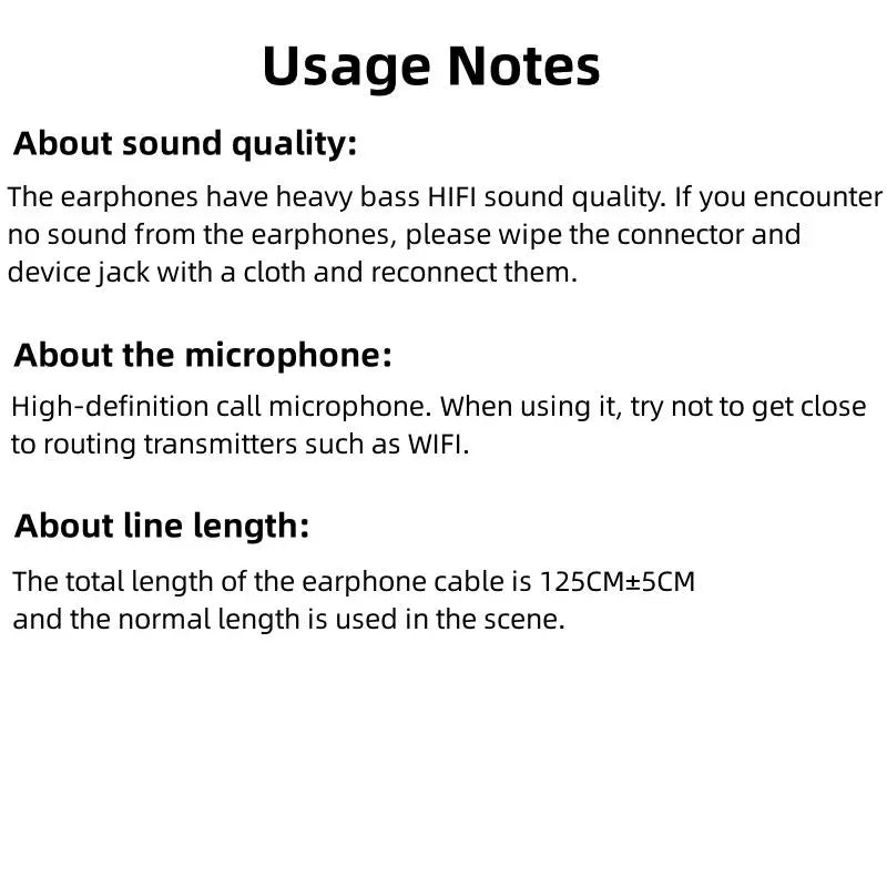 Wired In-Ear Earphones with Mic – Hi-Fi Stereo Sound, Noise Isolating