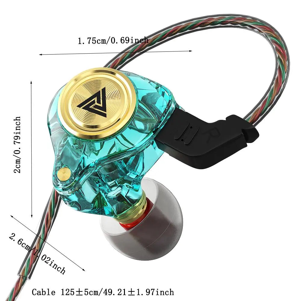 Wired In-Ear Earphones with Mic – Hi-Fi Stereo Sound, Noise Isolating
