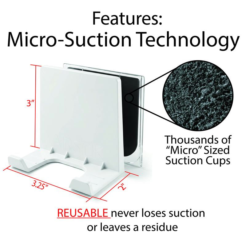 Airstik Glass Mount Phone & Tablet Holder – Reusable, Made in USA