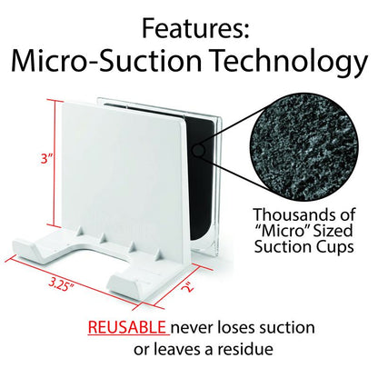 Airstik Glass Mount Phone & Tablet Holder – Reusable, Made in USA