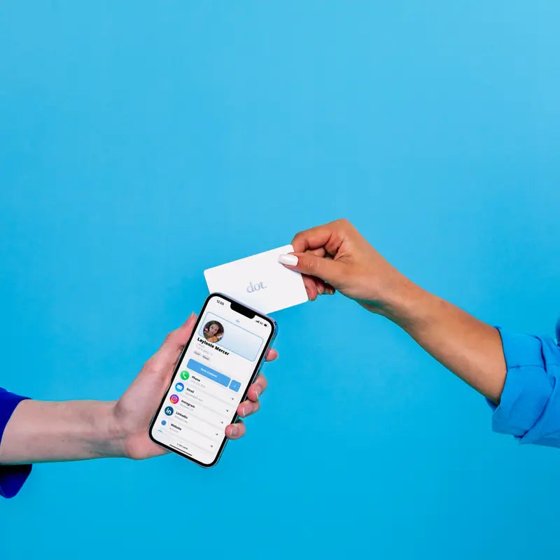 Dot. NFC Digital Business Card – Tap or Scan to Share, No App Needed